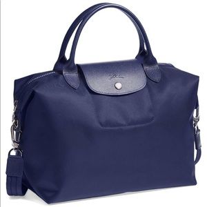 Longchamp 'Le Pliage Neo - Medium' Tote in Navy